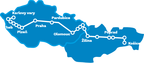 Mapa pendolino